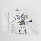 The Hell I Won't: Retro Cowgirl V.2 Placemat Gallery Image 1