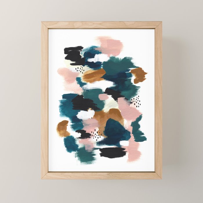 Brush Stroke Abstract Mini Art Print Gallery Image 1