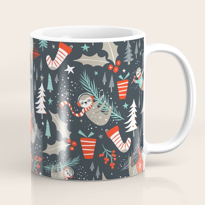 Slothy Holidays Coffee Mug Gallery Image 1