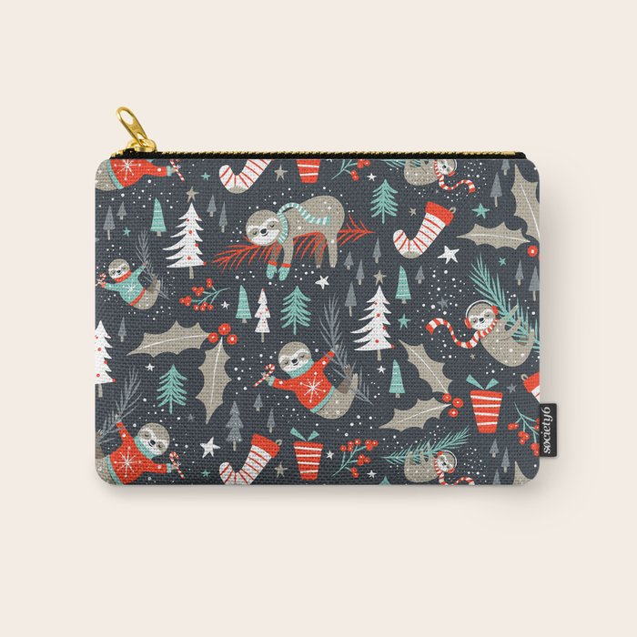 Slothy Holidays Carry All Pouch Gallery Image 1