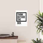 Think Outside The Box, Office Wall Art, Office Art, Office Gifts Poster Gallery Image 2