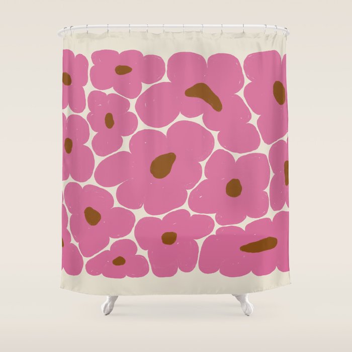 Flowerbed Shower Curtain Gallery Image 1