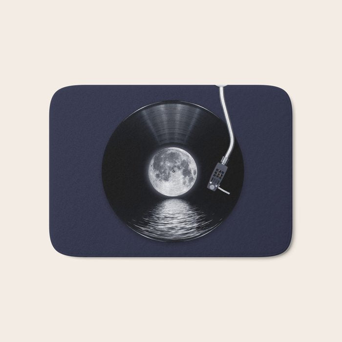 Vinyl moon Bath Mat Gallery Image 1