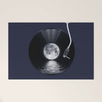 Vinyl moon Welcome Mat Gallery Image 1
