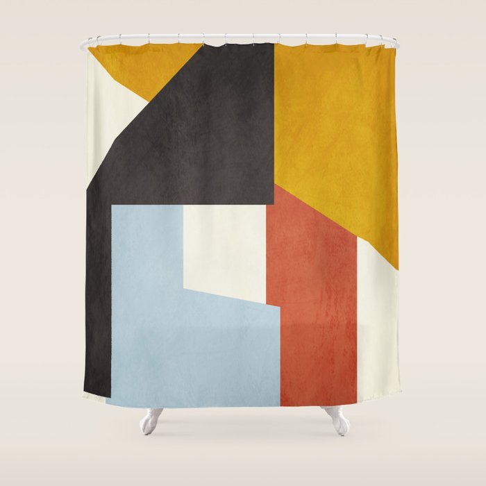 geometric abstract 36 Shower Curtain Gallery Image 1