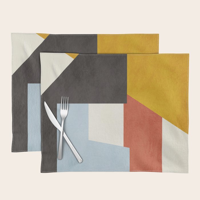 geometric abstract 36 Placemat Gallery Image 1