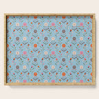 Folk Meadow - Vintage Floral Pattern Serving Tray Gallery Image 1