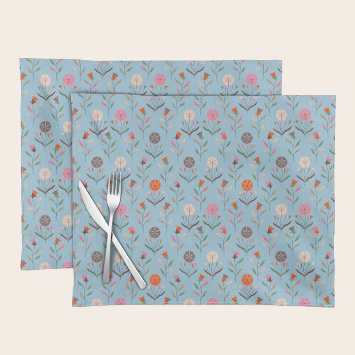 Folk Meadow - Vintage Floral Pattern Placemat Gallery Image 1