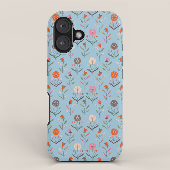 Folk Meadow - Vintage Floral Pattern iPhone Case Gallery Image 1