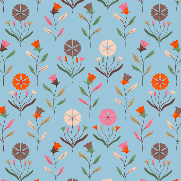 Folk Meadow - Vintage Floral Pattern Coffee Mug Gallery Image 2