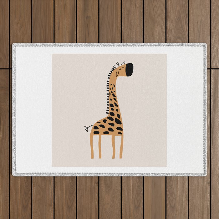 Nursery Wall Art, Safari Nursery Prints, Neutral Nursery Decor, Giraffe  Print Outdoor Rug Gallery Image 1
