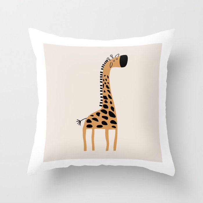 Nursery Wall Art, Safari Nursery Prints, Neutral Nursery Decor, Giraffe  Print Throw Pillow Gallery Image 6