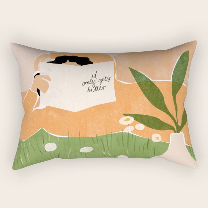It Only Gets Better Rectangular Pillow Gallery Image 1