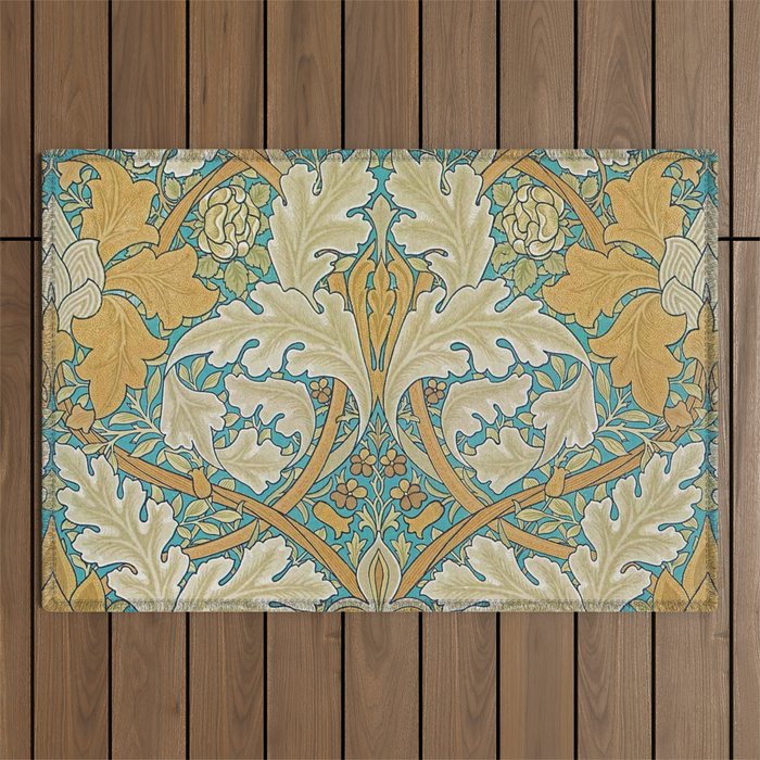 William Morris Antique Palace Floral Outdoor Rug Gallery Image 1