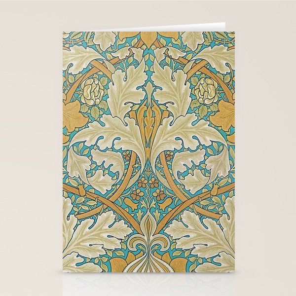 William Morris Antique Palace Floral Stationery Card Gallery Image 2