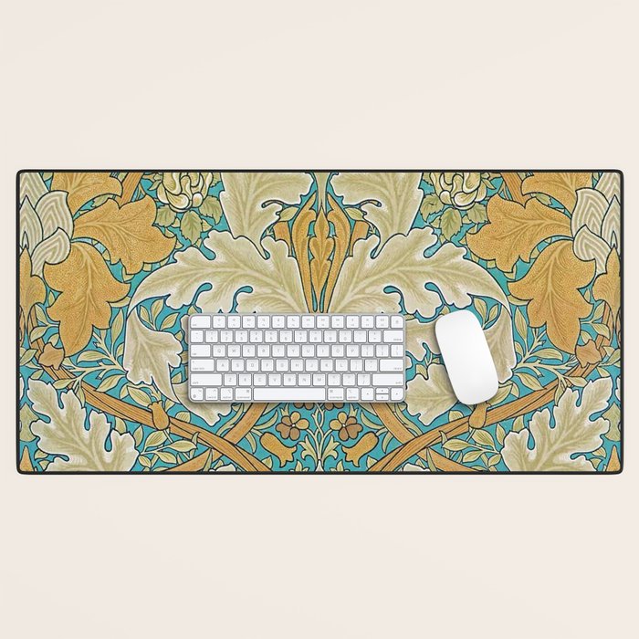 William Morris Antique Palace Floral Desk Mat Gallery Image 1