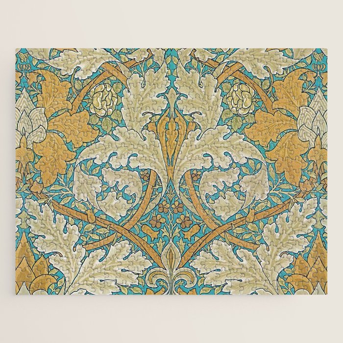 William Morris Antique Palace Floral Jigsaw Puzzle Gallery Image 1