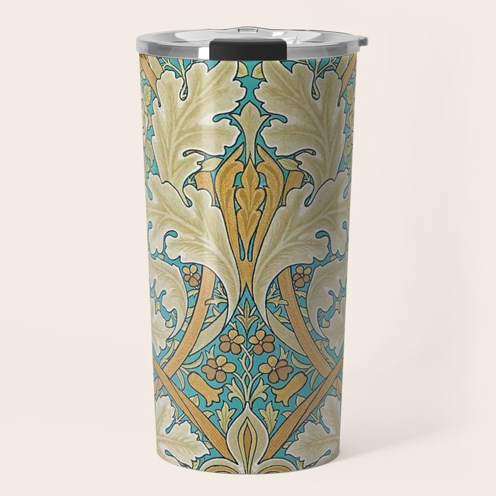 William Morris Antique Palace Floral Travel Mug Gallery Image 1