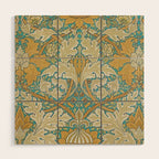 William Morris Antique Palace Floral Wood Wall Art Gallery Image 1