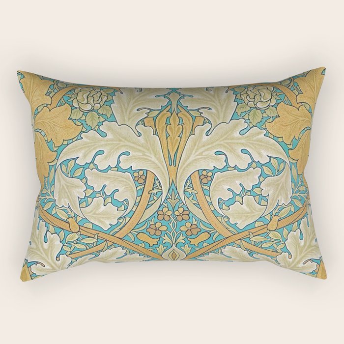 William Morris Antique Palace Floral Rectangular Pillow Gallery Image 1