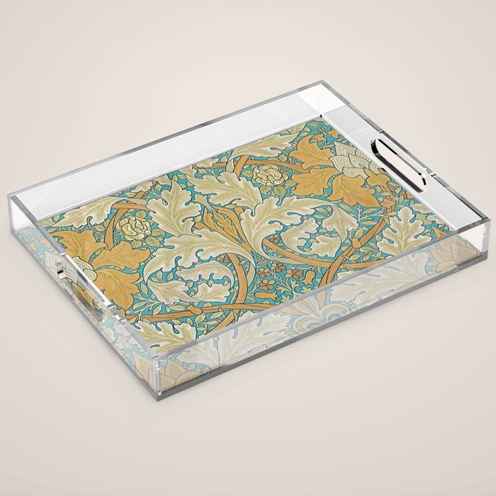 William Morris Antique Palace Floral Acrylic Tray Gallery Image 1