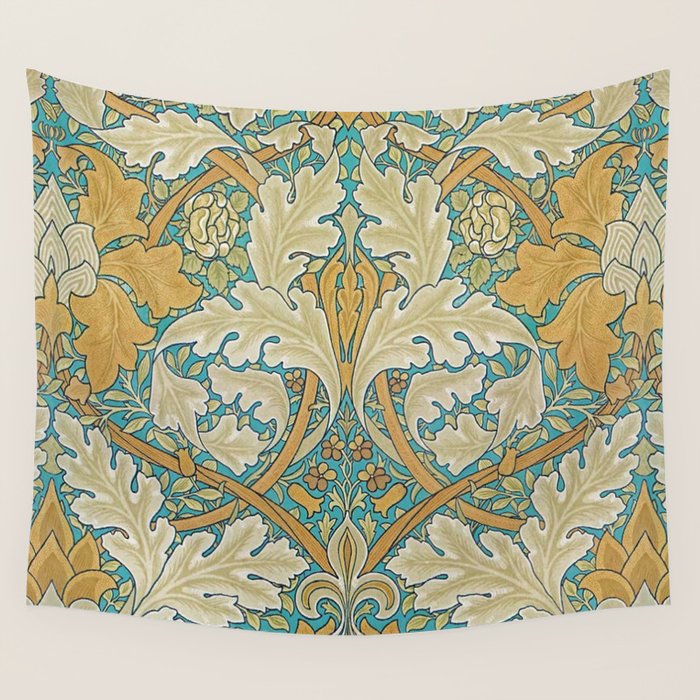 William Morris Antique Palace Floral Wall Tapestry Gallery Image 4