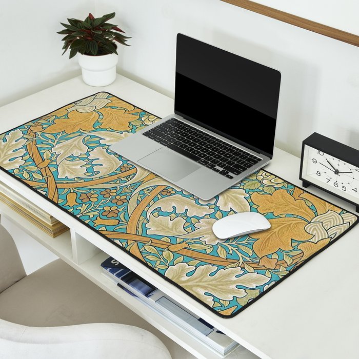 William Morris Antique Palace Floral Desk Mat Gallery Image 2