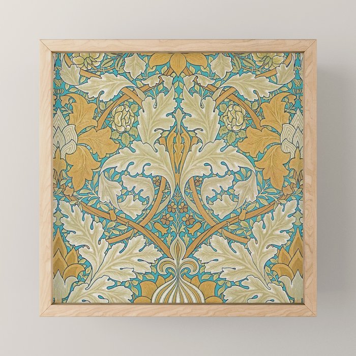 William Morris Antique Palace Floral Mini Art Print Gallery Image 1