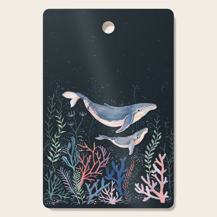 Whales and Coral Cutting Board Gallery Image 1