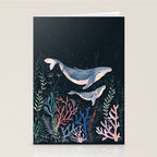 Whales and Coral Stationery Card Gallery Image 2