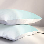 Pale Mint Blue Watercolor Ombre (pale mint blue/white) Pillow Sham Gallery Image 3