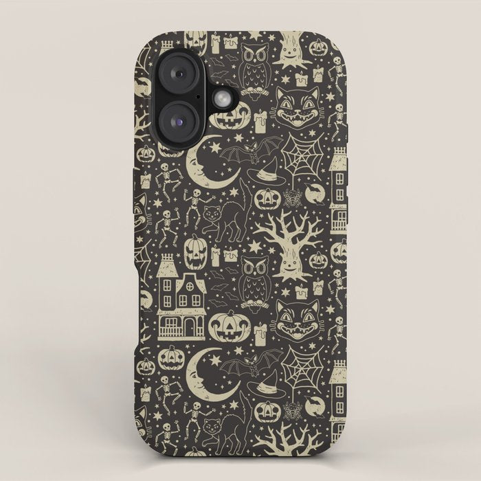 Vintage Halloween: Black Cat iPhone Case Gallery Image 1