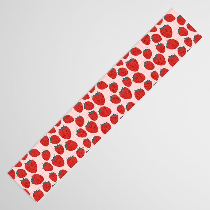 Strawberries and market I Table Runner Gallery Image 3