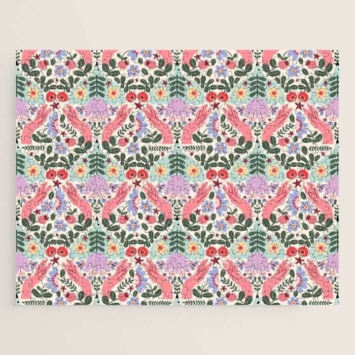 Folk Flora - Liberty Jigsaw Puzzle Gallery Image 1