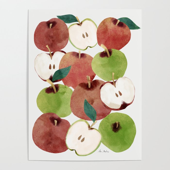 Still life of french apples Poster Gallery Image 4
