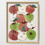 Still life of french apples Serving Tray Gallery Image 1