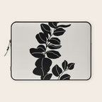 Eucalyptus line art - black Laptop Sleeve Gallery Image 1