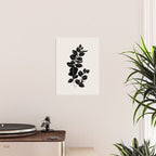 Eucalyptus line art - black Poster Gallery Image 2
