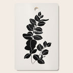 Eucalyptus line art - black Cutting Board Gallery Image 1