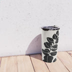 Eucalyptus line art - black Travel Mug Gallery Image 4