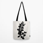 Eucalyptus line art - black Tote Bag Gallery Image 2