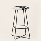Eucalyptus line art - black Stool Gallery Image 1