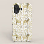 Swedish Dala Horses - Gold Palette iPhone Case Gallery Image 1
