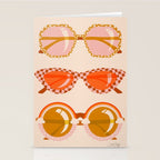 Retro Sunglasses - Retro Sunshine on Cream Stationery Card Gallery Image 2