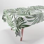 Watercolor simple leaves Tablecloth Gallery Image 1