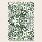 Watercolor simple leaves Cutting Board Gallery Image 1
