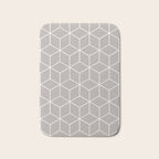 Cube Geometric 03 Grey Bath Mat Gallery Image 1