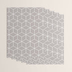 Cube Geometric 03 Grey Wrapping Paper Gallery Image 3