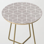Cube Geometric 03 Grey Side Table Gallery Image 2