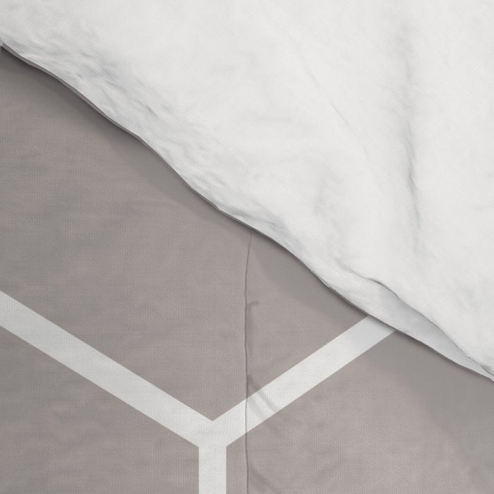 Cube Geometric 03 Grey Comforter Gallery Image 4